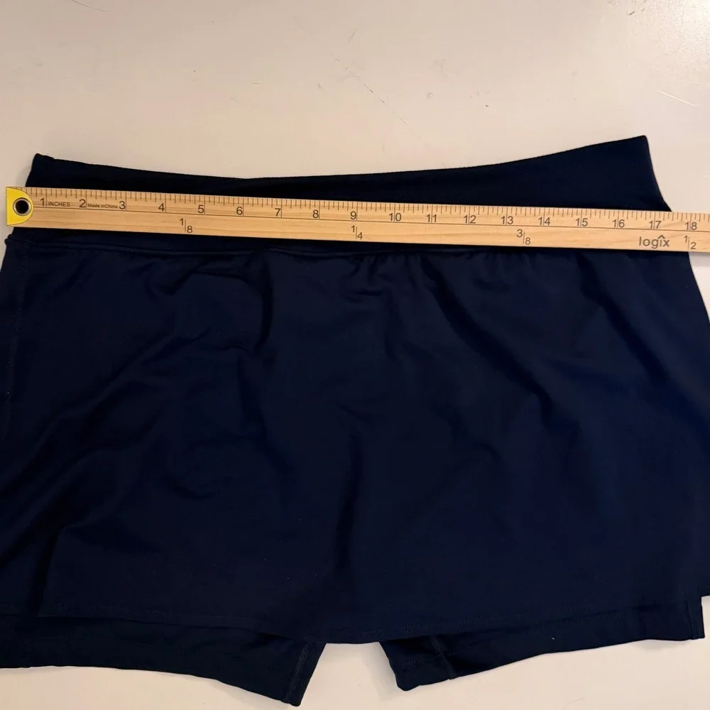 Nike Dri-FIT Slim Fit Skort Womens XL Navy Blue Excellent Tennis Pickleball